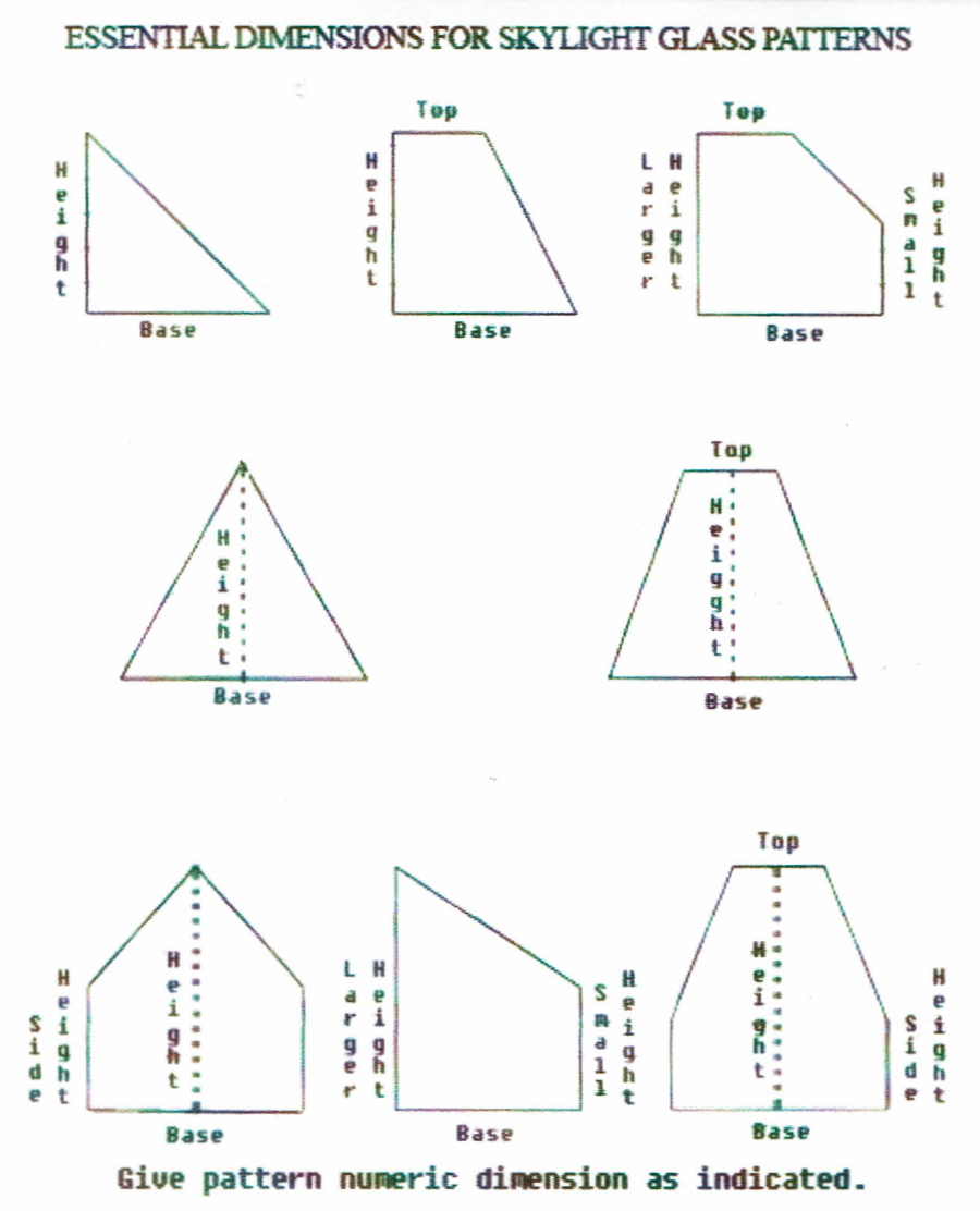 Essential Dimensions for Skylight Glass Patterns