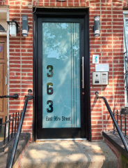 363 sandblasted door